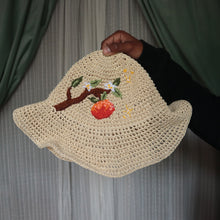 Load image into Gallery viewer, From Hesperides Garden: Orange Blossom // Ivory Sun Hat

