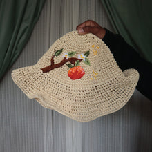 Load image into Gallery viewer, From Hesperides Garden: Orange Blossom // Ivory Sun Hat
