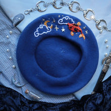 Load image into Gallery viewer, Feeling Koi - Cobalt Beret
