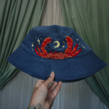 Load image into Gallery viewer, Feelin&#39; Crabby - Sailor Blue Bucket Hat
