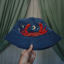 Load image into Gallery viewer, Feelin&#39; Crabby - Sailor Blue Bucket Hat
