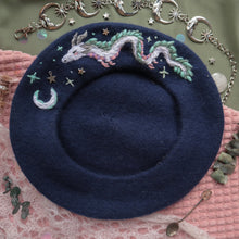 Load image into Gallery viewer, Soaring River Spirit // Navy - 100% Wool Beret
