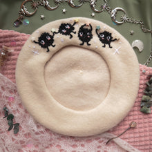 Load image into Gallery viewer, Dancing Sprites // on Bao Bun - 100% Wool Beret
