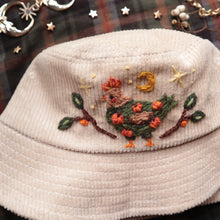 Load image into Gallery viewer, Folktale Chicken // Cream Tea Bucket Hat
