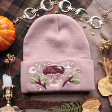 Load image into Gallery viewer, Boletus &amp; The Moon // Blush Beanie
