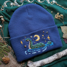 Load image into Gallery viewer, Cozy Cryptid: Nessie // Loch Blue Beanie
