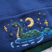 Load image into Gallery viewer, Cozy Cryptid: Nessie // Loch Blue Beanie
