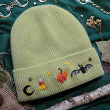 Load image into Gallery viewer, Halloween Trinkets // Soft Sage Cozy Beanie (Lined)
