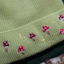 Load image into Gallery viewer, Mushroom Trinkets // Soft Sage Cozy Beanie (Lined)

