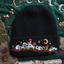 Load image into Gallery viewer, From Blood &amp; Bone // Mulch Black Cozy Beanie (Lined)
