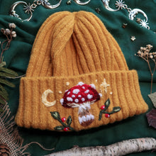 Load image into Gallery viewer, Amanita Tallcap // Goldenrod Chunky Beanie
