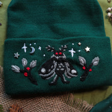 Load image into Gallery viewer, Cozy Cryptid: Mothboy  // Goblin Green Beanie
