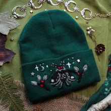 Load image into Gallery viewer, Cozy Cryptid: Mothboy  // Goblin Green Beanie

