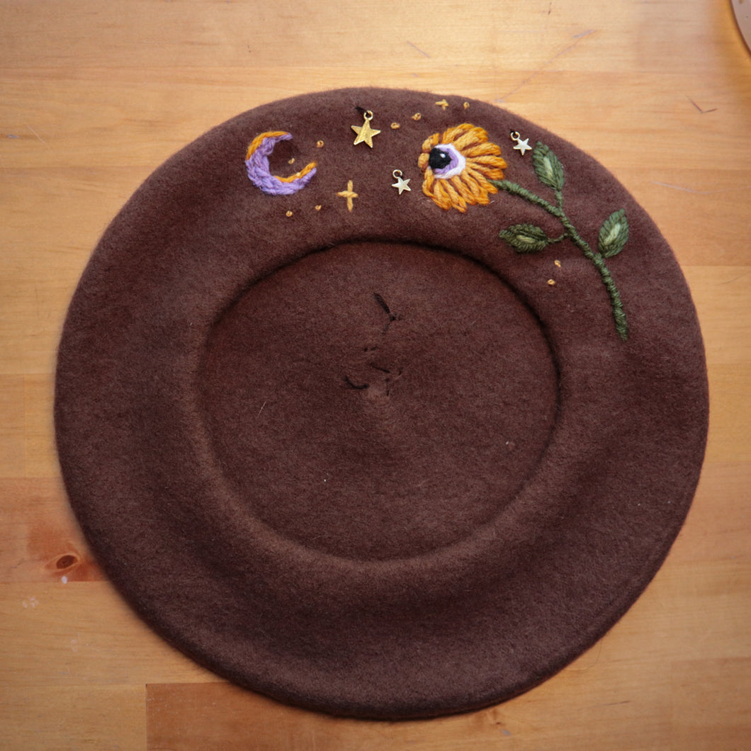 Wise Sunflower - Dormouse Brown Beret