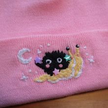 Load image into Gallery viewer, Soot Sprite Snail - Rose Milk Beanie
