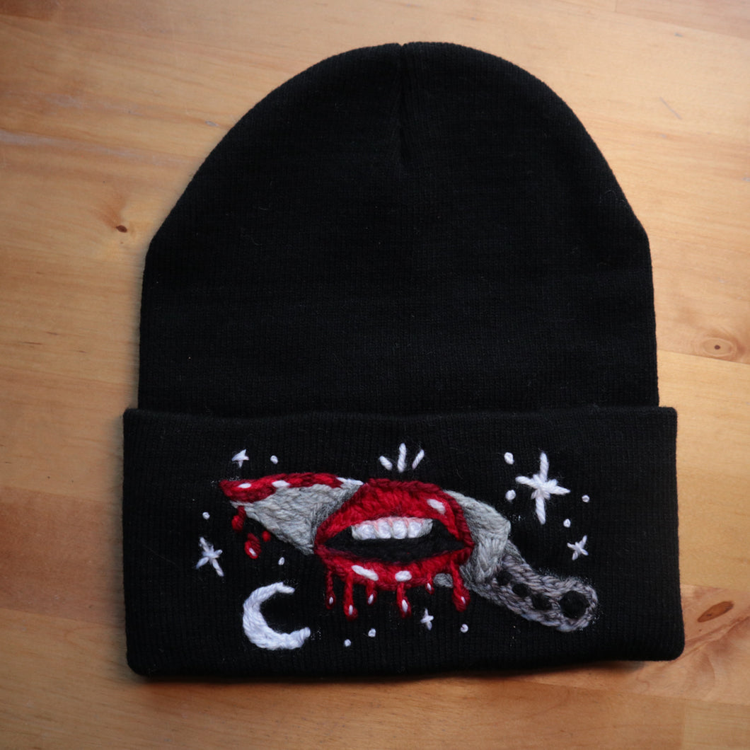 Femme Fatale - Spooky Black Beanie