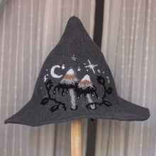 Load image into Gallery viewer, Inky Cap // Fog Grey Witch Hat
