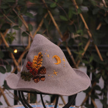 Load image into Gallery viewer, The Oaken Witch // Heather Witch Hat
