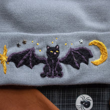 Load image into Gallery viewer, Creature of the Night // Moon Grey Classic Beanie
