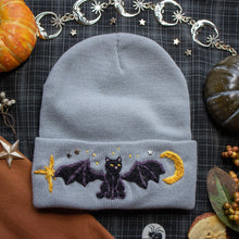 Load image into Gallery viewer, Creature of the Night // Moon Grey Classic Beanie

