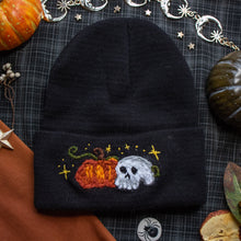 Load image into Gallery viewer, October 31st // Spooky Black Classic Beanie
