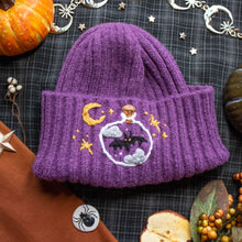 Load image into Gallery viewer, Bat Collector // Potion Purple Chunky Beanie
