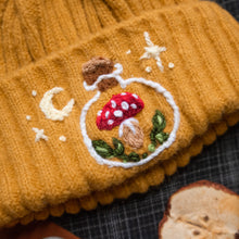 Load image into Gallery viewer, Mushroom Collector // Goldenrod Chunky Beanie
