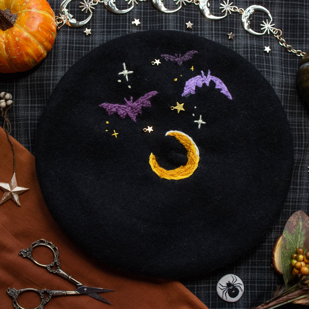 The Witching Hour // Midnight Black Beret