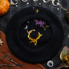 Load image into Gallery viewer, The Witching Hour // Midnight Black Beret
