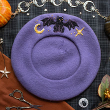 Load image into Gallery viewer, Creature of the Night // Potion Purple Beret
