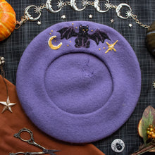 Load image into Gallery viewer, Creature of the Night // Potion Purple Beret
