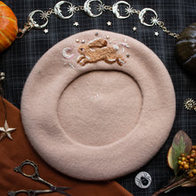 Load image into Gallery viewer, Bunny &amp; The Moon // Milk Tea Beret
