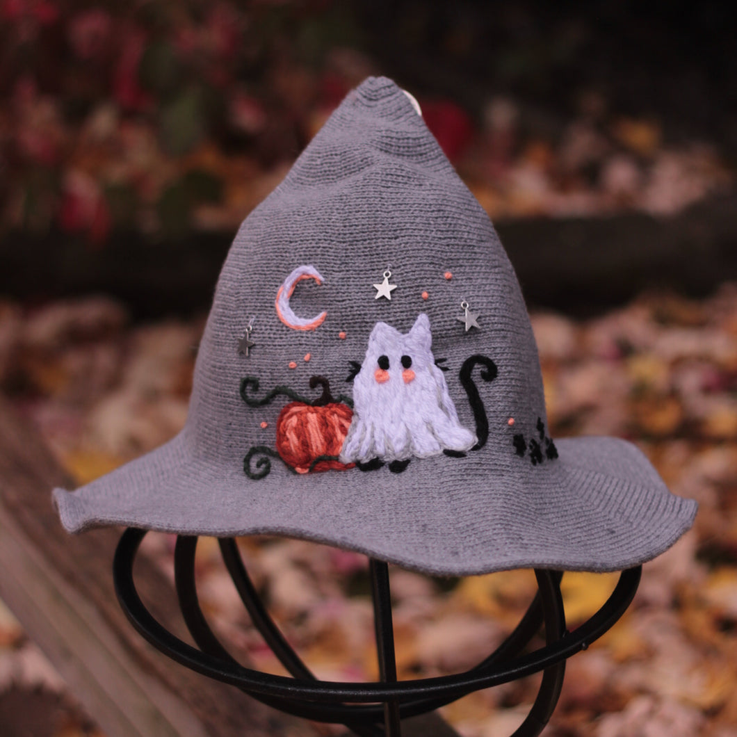 A Ghostly Familiar // Moonlight Grey Witch Hat