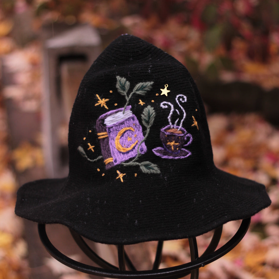 The Cozy Scholar // Midnight Black Witch Hat