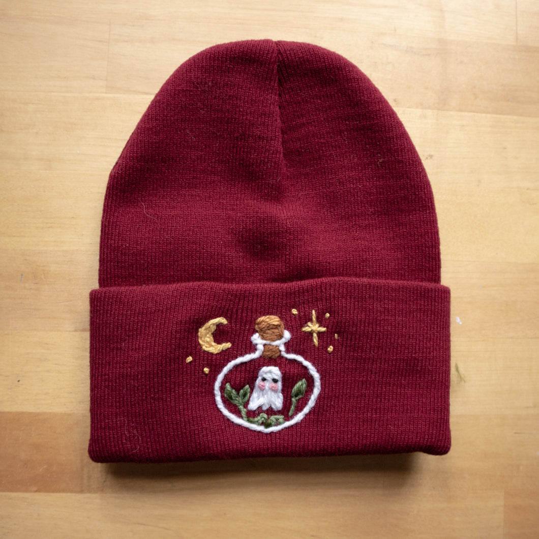 Ghost Collector // Cranberry Classic Beanie