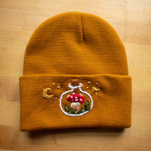Load image into Gallery viewer, Mushroom Collector // Goldenrod Classic Beanie
