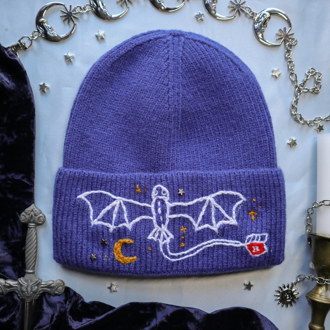 Night Fury // Berk Blue Stretchy Rib Knit Beanie