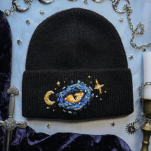 Load image into Gallery viewer, Watchful Eye: Moon Dragon // Stretchy Rib Knit Beanie
