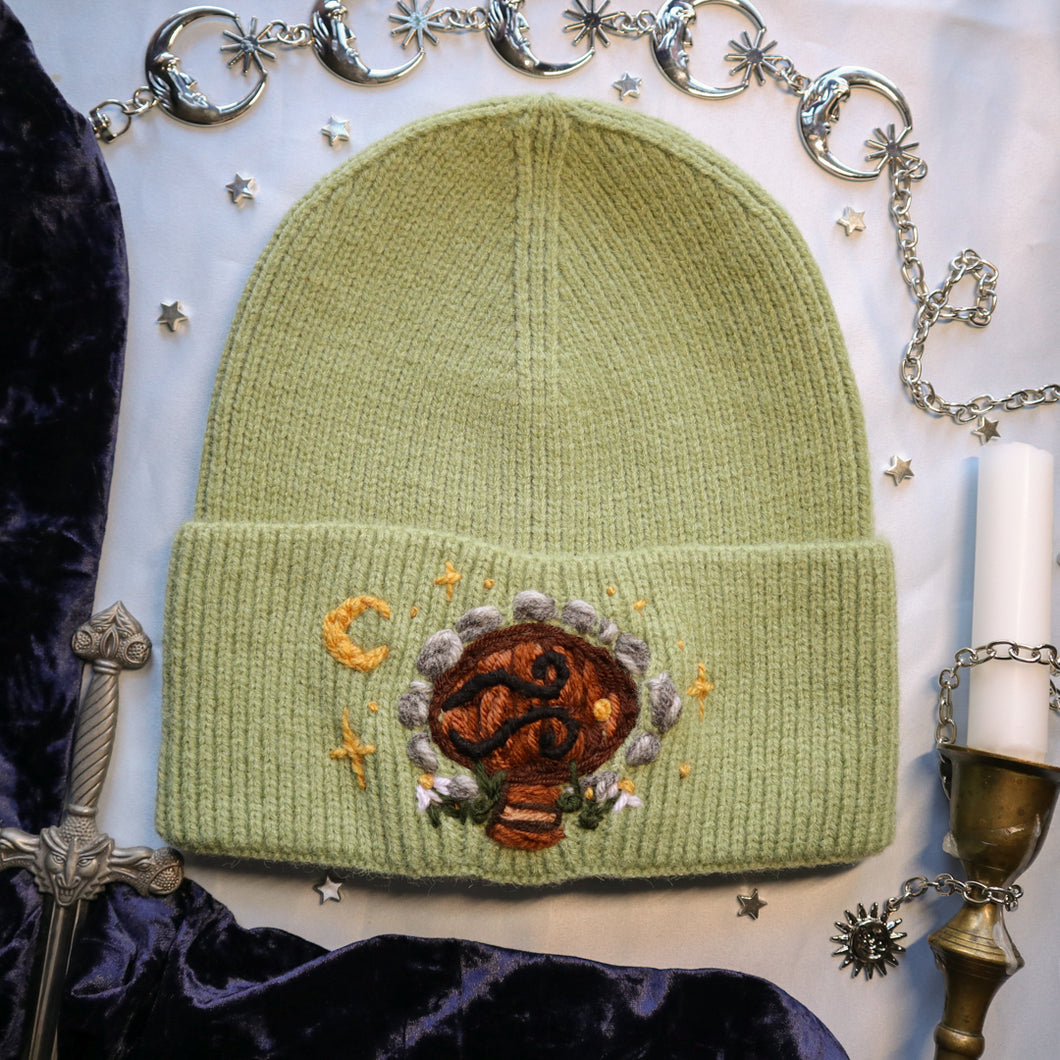 There and Back Again: Sage // Stretchy Rib Knit Beanie
