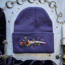 Load image into Gallery viewer, Knightly Trinkets - Moon Blue Knight // Classic Knit Beanie
