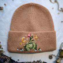 Load image into Gallery viewer, Flower Frog // Mouse Brown Beanie (Patron Pick)

