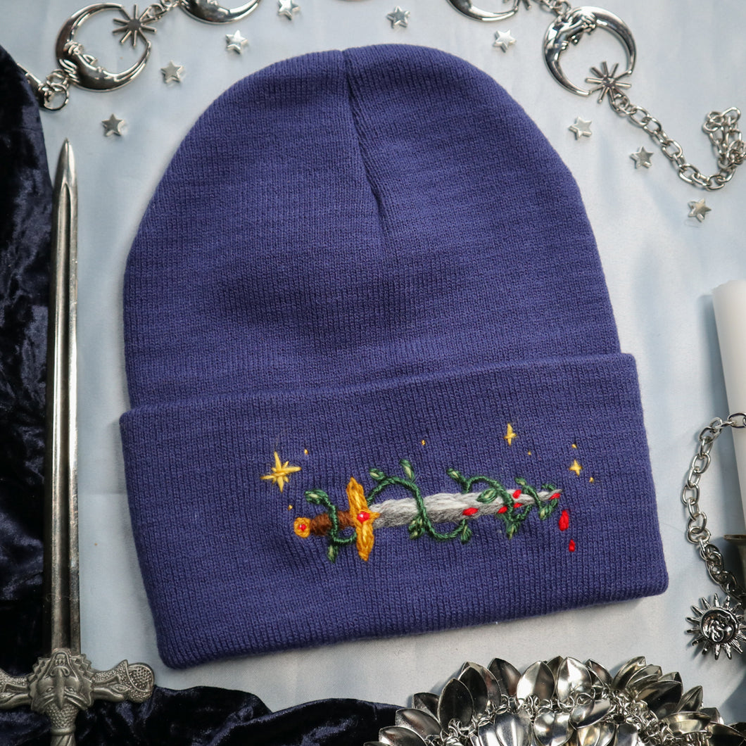 Knightly Trinkets - Lapis Knight // Classic Knit Beanie