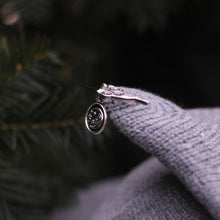 Load image into Gallery viewer, Feather&#39;s Blue // Moonlight Grey Witch Hat
