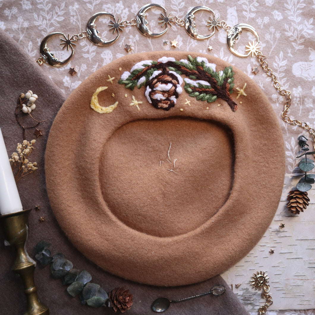 Frosted Pine // Dormouse Beret
