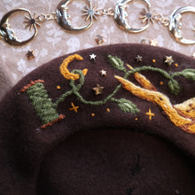 Load image into Gallery viewer, The Witch&#39;s Scissors // Dark Chocolate Beret
