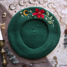 Load image into Gallery viewer, Winter&#39;s Blush // Evergreen Beret
