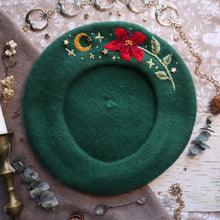 Load image into Gallery viewer, Winter&#39;s Blush // Evergreen Beret
