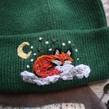 Load image into Gallery viewer, Winters Nap // Evergreen Stretchy Rib Knit Beanie
