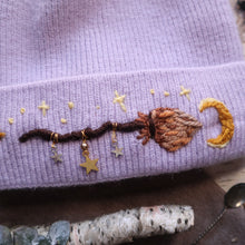 Load image into Gallery viewer, Witch&#39;s Trinkets // Potion Purple Cozy Beanie (Lined)
