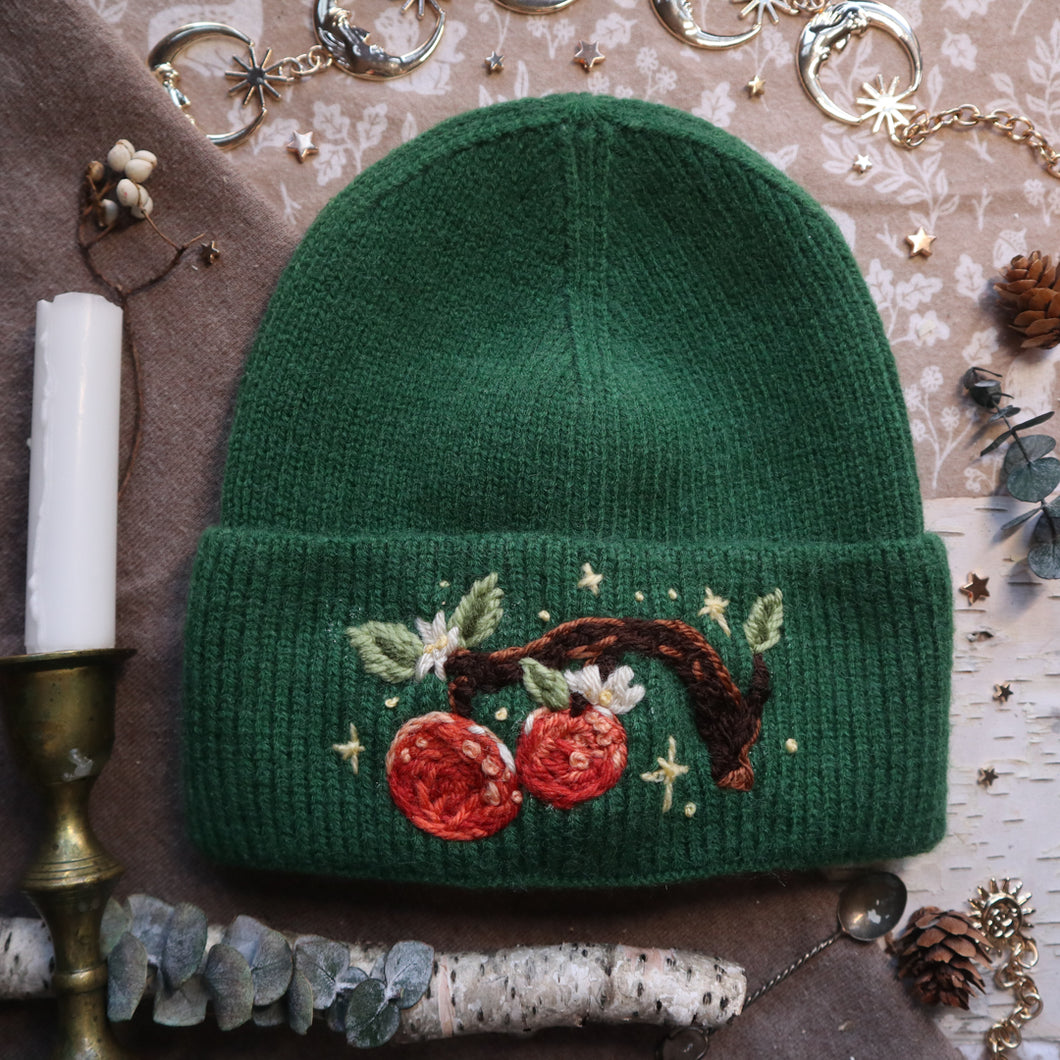 Clemen-time // Evergreen Stretchy Rib Knit Beanie